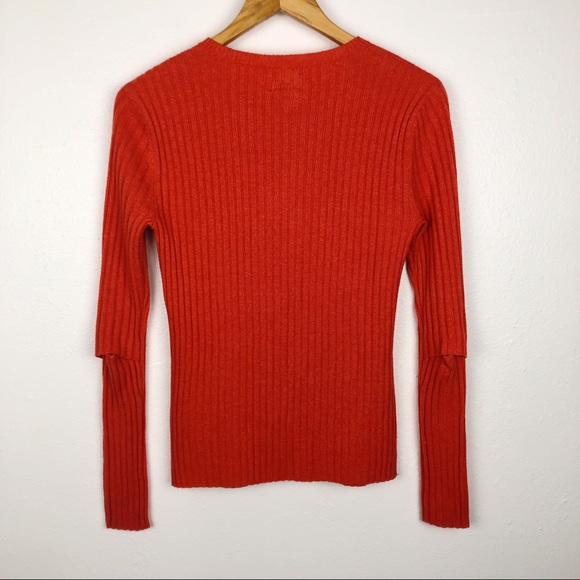 FRAME Cutout Ribbed Sweater - Picture 4 of 8